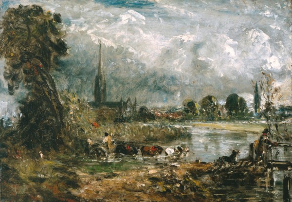 Salisbury Cathedral from the Meadows by John Constable